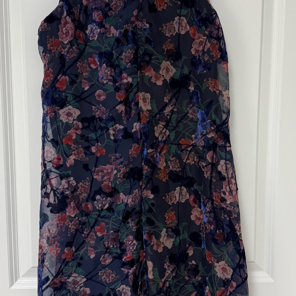 Tommy Hilfiger Sleeveless Floral Print Velvet Burnout Dress Size 4 EUC - Picture 8 of 12